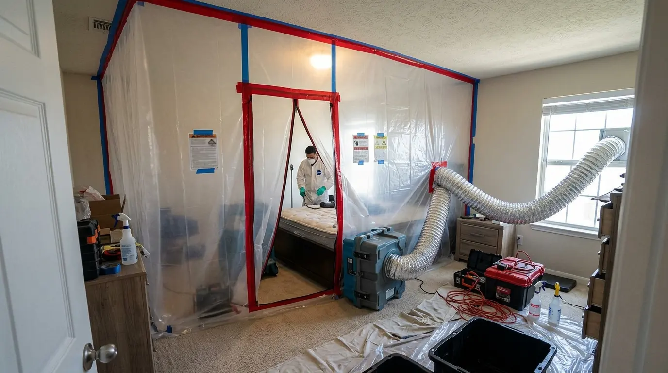 Moisture Mapping & Thermal Inspection work in a League City home